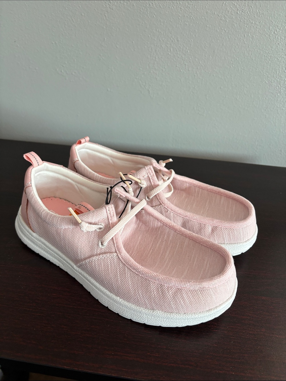 Eddie Bauer Pink Canvas Kids Slip-On Sneakers